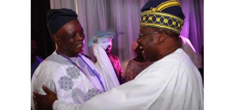 Ajimobi, Ladoja bury hatchet, embrace each other at Olubadan’s birthday party