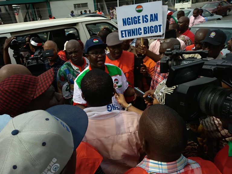 Thugs beat protesting NLC members marching to picket Ngige’s residence