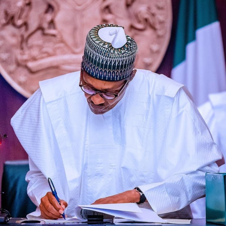 Breaking: President Buhari signs 2023 budget of N21.8trn