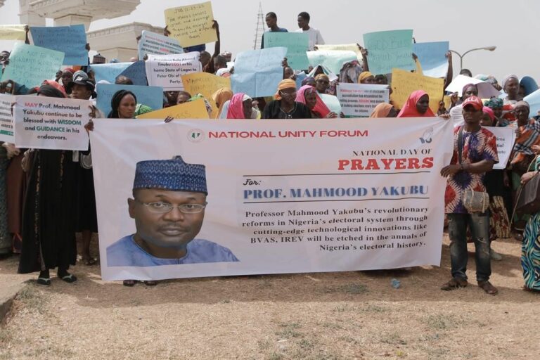 CSO holds solidarity rally for INEC, says election has improved positively